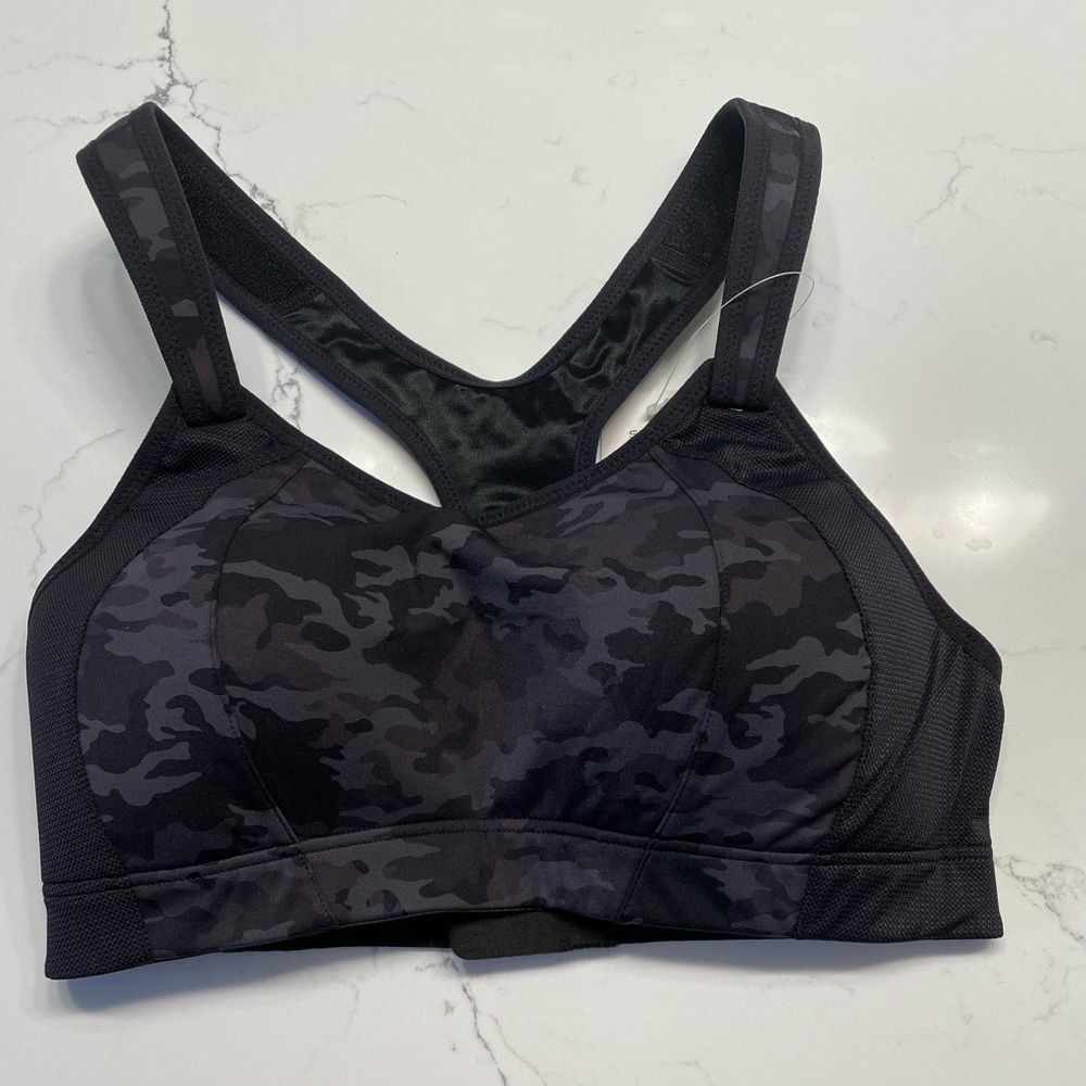 Syrokan Front Adjustable Lightly Padded Wireless Racerback High Impact Sport Bra